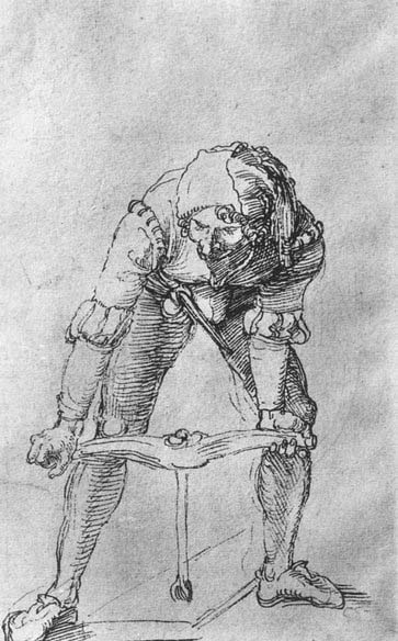 Study of a Man with a Drill